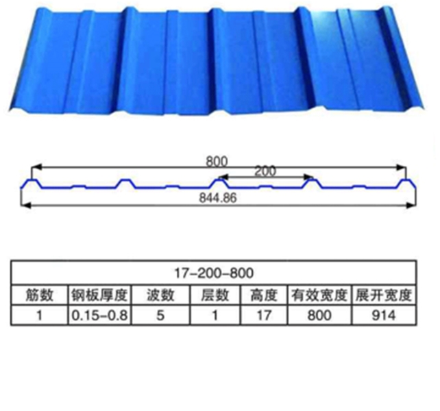 800型彩钢瓦